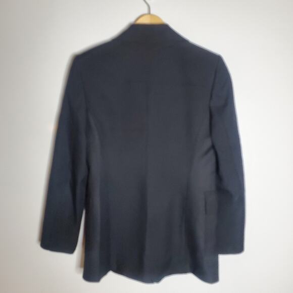 Sisley Vintage Black 4 Button long line blazer jacket Size 40 EU Great condition - Picture 4 of 10